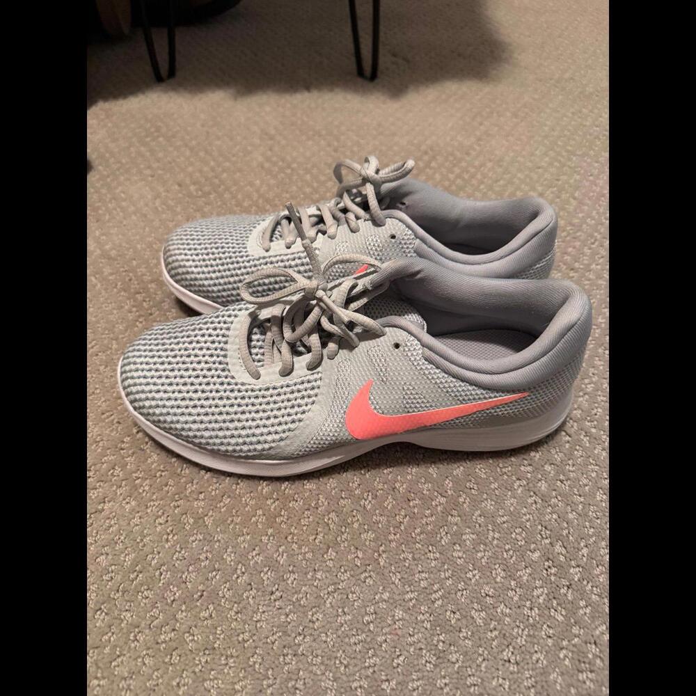 Nike gray and pink